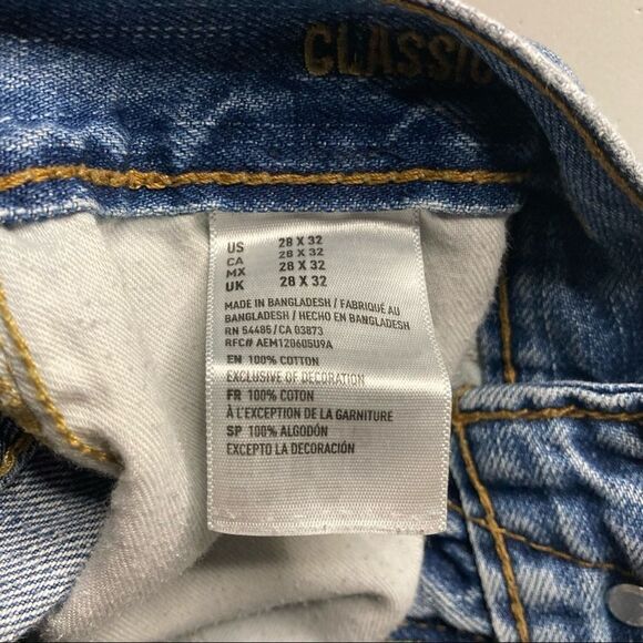 AMERICAN EAGLE OUTFITTERS, Men’s Jeans, Blue,Size 28x32, Hand Measures different - Picture 5 of 11